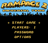 Rampage 2 Universal Tour screenshot 3 for GameBoy Color